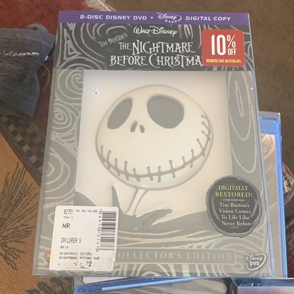 The Nightmare Before Christmas Disney DVD, 2-Disc Set Collectors Edition New